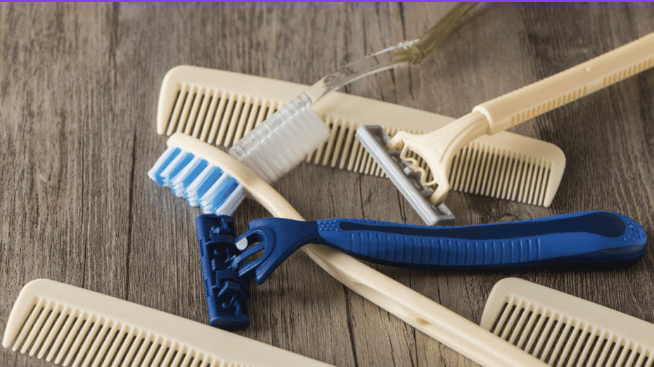 produits jetables brosse à dents, rasoir, peigne en plastique
