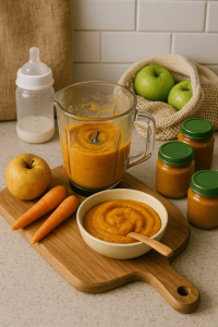 purée maison zéro déchet bébé