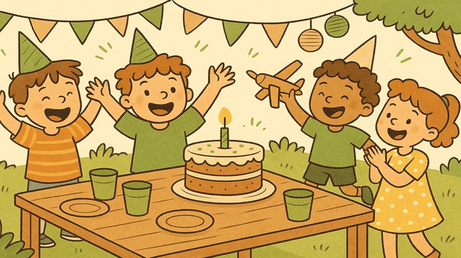 anniversaire enfant écologique - 4 enfants