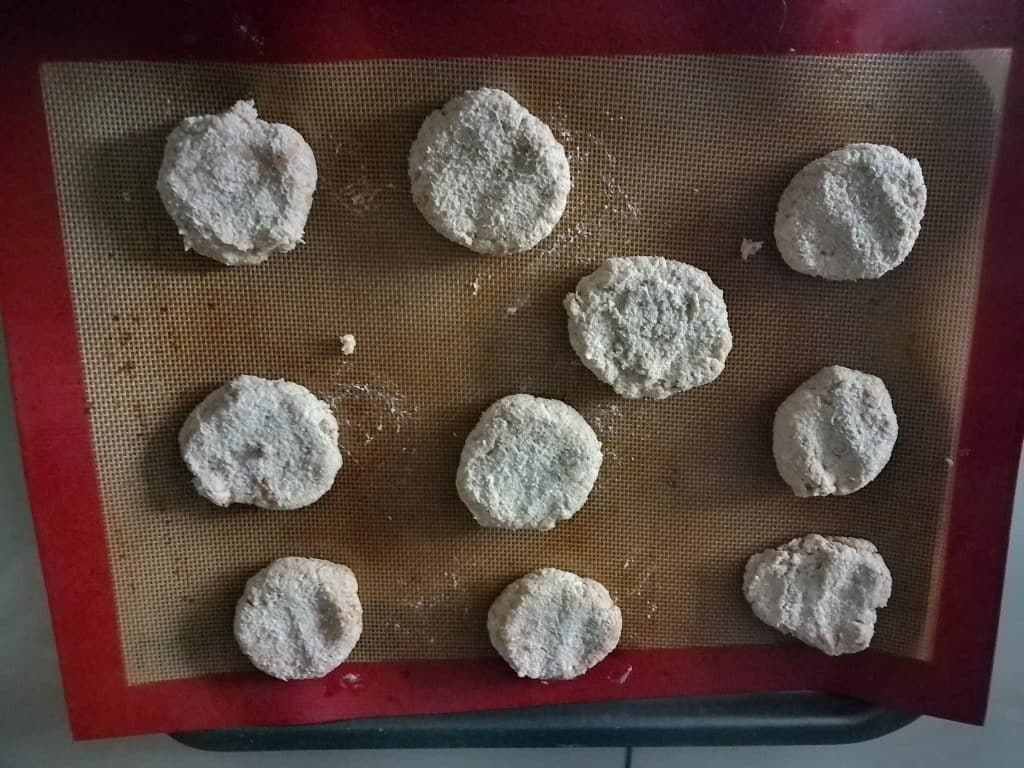 cookies okara avoine prêts àaller dans le four